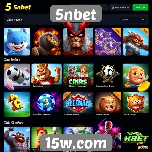 Variedade de jogos oferecidos pelo 5nbet